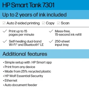 for Smart Tank 7301 Wireless All-in-One Ink Printer, Cartridge-Free, up to 2 Years of  Included, Mobile Print, Scan - Image 3